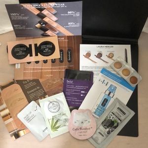 Makeup and skincare samples